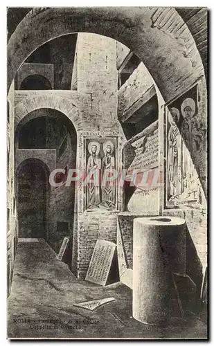 Ansichtskarte AK Italie Italie Roma Catacombe di S Calisto Cappella di Cornello