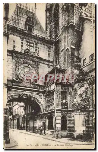 Cartes postales Rouen La grosse horloge