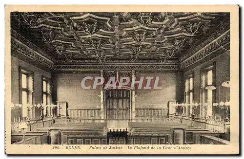 Cartes postales Rouen Palais de justice Le plafond de la cour d&#39assises