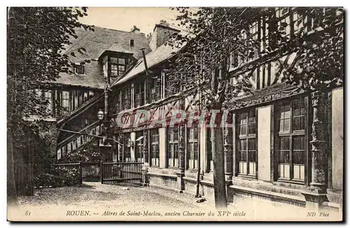 Cartes postales Rouen Aitres de Saint Maclou ancien charnier du 16eme