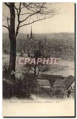 Ansichtskarte AK Rouen Panorama pris de Sainte Catherine