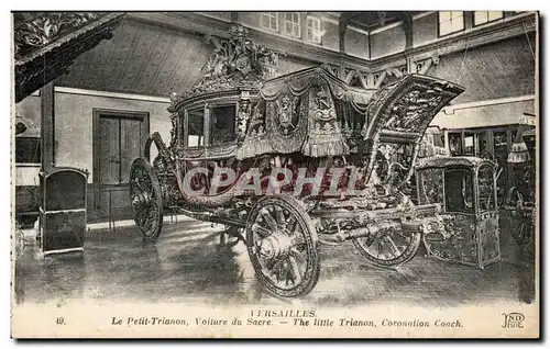 Cartes postales Versailles le petit Trianon Voiture du sacre