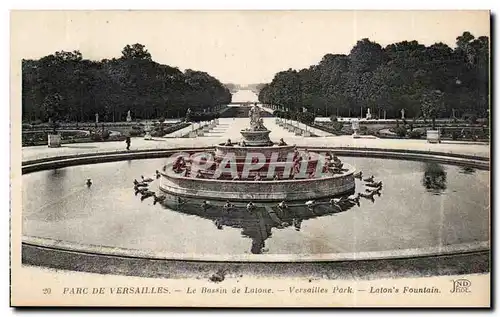 Cartes postales Versailles Palais le bassin de Latone