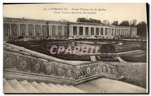 Cartes postales Versailles Grand Trianon sur les jardins