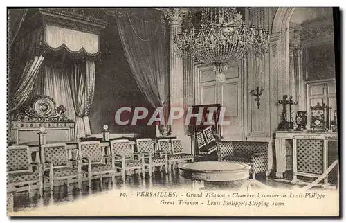 Cartes postales Versailles Grand Trianon Chambre a coucher de Louis Philippe