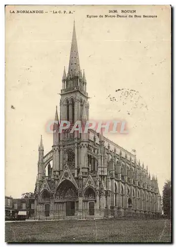Cartes postales Rouen Eglise de Notre Dame de Bon SEcours