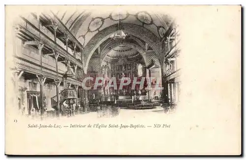 Cartes postales St Jean de Luz Interieur de l&#39eglise Saint Jean Baptiste