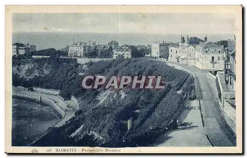 Cartes postales Biarritz Perspective Miramar