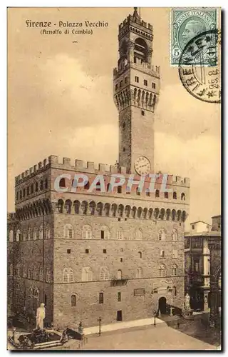 Ansichtskarte AK Italie italia Firenze Palazzo Vecchio Arnolfo di Cambio