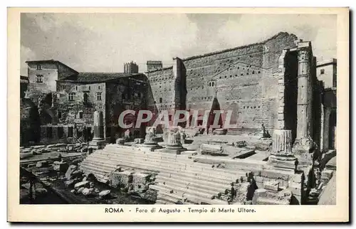 Cartes postales Italie italia Roma Foro di Augusto Tempio di marte Ultare