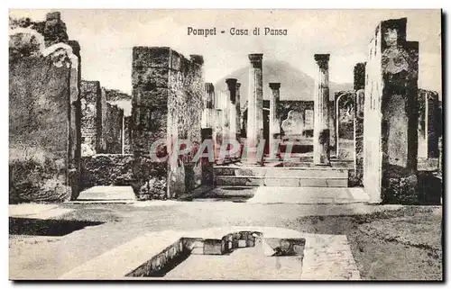 Ansichtskarte AK Italie Italia Pompei Casa di pansa