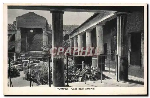 Ansichtskarte AK Italie Italia Pompei Casa degli Amorini