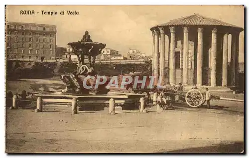 Cartes postales Italie Italia Roma Tempio di Vesta