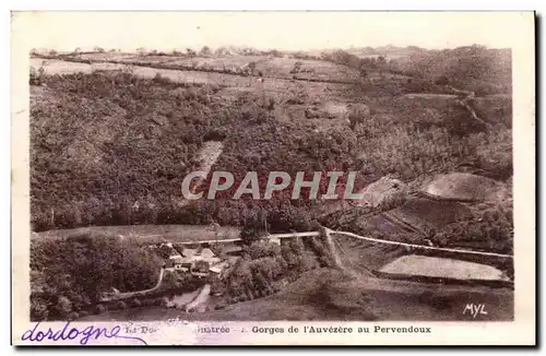 Cartes postales Dordogne Gorges de l&#39auvezere au Pervendoux