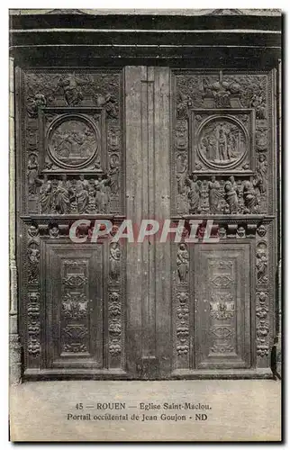 Ansichtskarte AK Rouen Eglise Saint Mathieu Portail occidental de Jean Goujon
