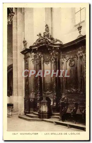 Cartes postales Marmoutier Les stalles de l'eglise