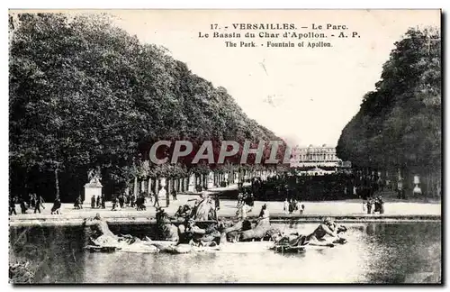 Ansichtskarte AK Versailles Le parc Le bassin du char d&#39Apollon