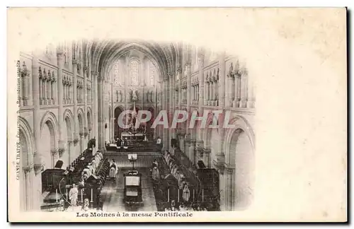 Cartes postales Les moines a la messe pontificale Grande Trappe