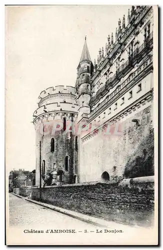 Cartes postales Chateau d&#39Amboise Le donjon