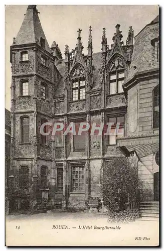 Cartes postales Rouen L'hotel Bourgtheroulde
