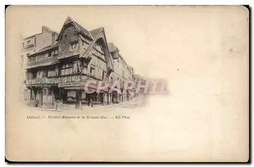 Cartes postales Lisieux Vieilles maisons de la grande rue