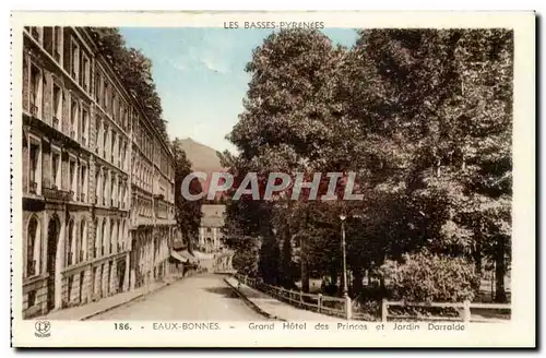 Cartes postales Eaux Bonnes Grand hotel des Princes et jardin Darralde