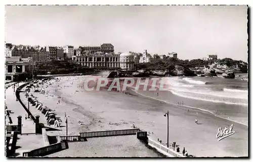 Cartes postales moderne Biarritz La grande plage