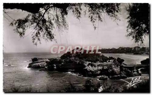 Cartes postales moderne Biarritz Vue sur le rocher de Basta