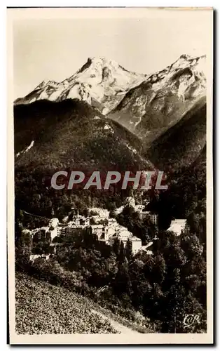 Cartes postales moderne Eaux Bonnes Vue generale et Pic du Ger