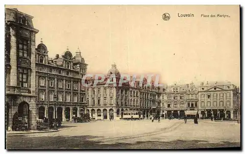 Ansichtskarte AK Belgique Louvain Place des Martyrs