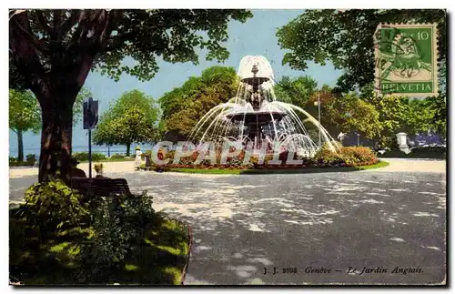 Cartes postales Suisse Geneve Le jardin anglais