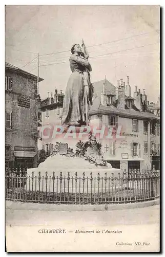 Cartes postales Chambery Monument de l&#39annexion