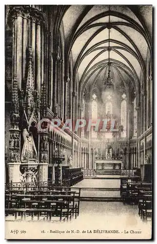 Cartes postales Basilique de Nd de la Delivrande Le choeur