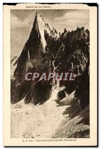 Cartes postales Aiguille du Dru Chamonix Mont Blanc