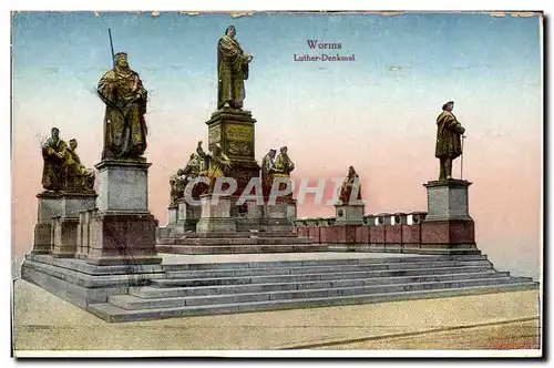 Cartes postales Worms Luther Denkmal