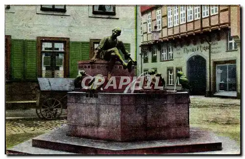 Cartes postales Braunschweig Eulenspiegel Brunnen