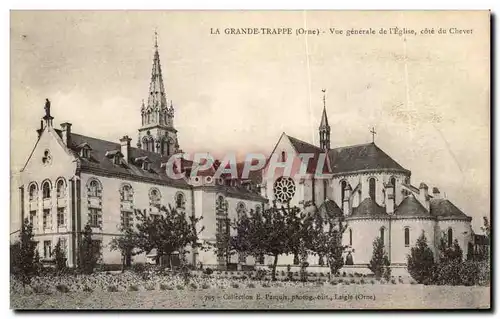 Cartes postales La Grande Trappe Vue generale de l&#39eglise cote du chevet