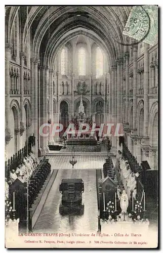 Cartes postales La Grande Trappe Interieur de l'eglise Office de Tierce