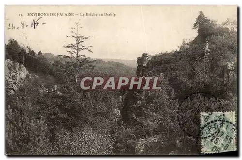 Cartes postales Environs de Falaise La breche au diable