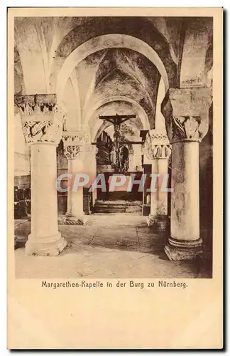 Ansichtskarte AK Nurnberg Margarethen Kapelle in der Burg