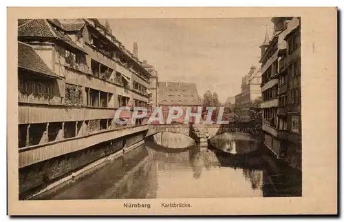 Ansichtskarte AK Nurnberg Karlsbrucke