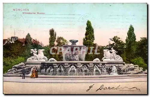 Cartes postales Munchen Wittelsbacher Brunnen