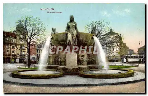 Ansichtskarte AK Munchen Nornenbrunnen