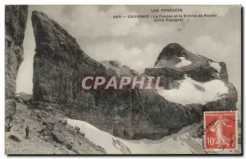 Cartes postales Gavarnie Le casque et la breche de Roland