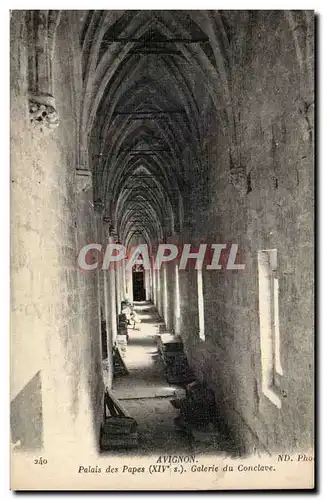 Cartes postales Avignon palais des Papes Galerie du conclave