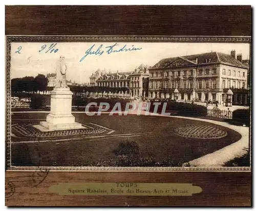 Ansichtskarte AK Tours Square Rabelais Ecole des Beaux Arts et Musee