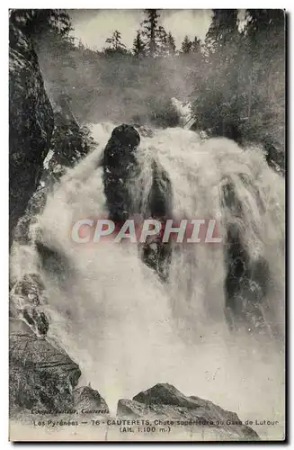 Cartes postales Cauterets Chute superieure du Gave de Lutour