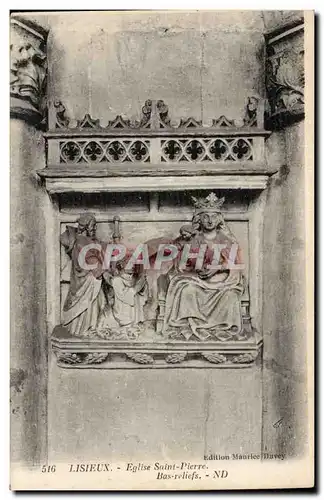 Cartes postales Lisieux Eglise Saint Pierre Bas reliefs