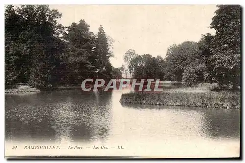 Ansichtskarte AK Rambouillet le parc Les iles