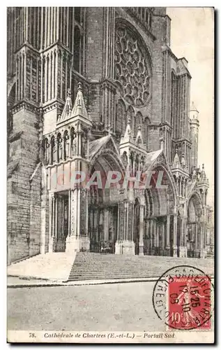 Cartes postales Chartres La cathedrale Portail sud